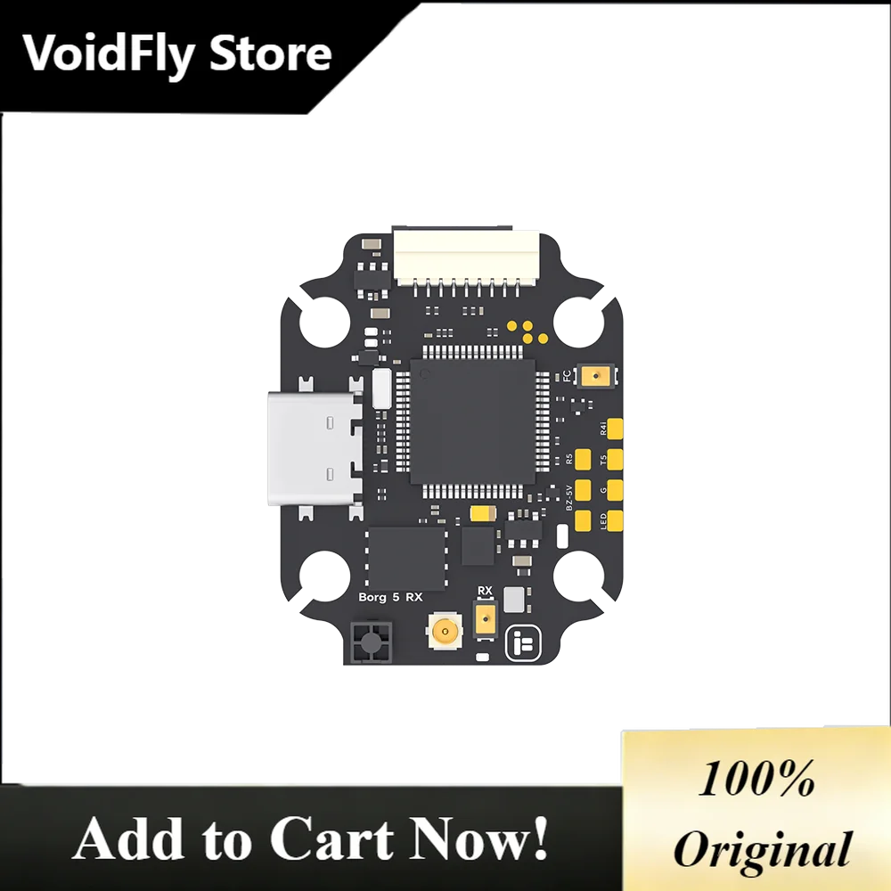 VoidFly iFlight Borg 5S RX Flight Controller Built-in ELRS 2.4GHz Receiver Support LIHV battery for Racing FPV Parts