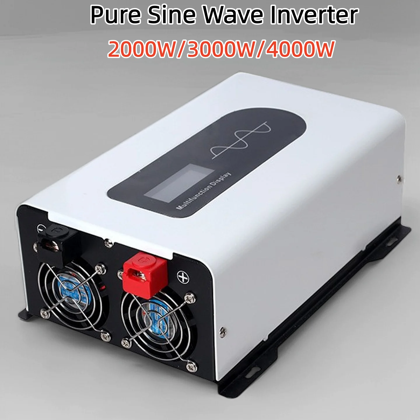 Inversor de Onda Sinusoidal Pura de 2000W 3000W 4000W, de CC 12V 24V 48V 60V 72V a CA 220V 110V, Inversor de Energía Solar, Convertidor de Frecuencia