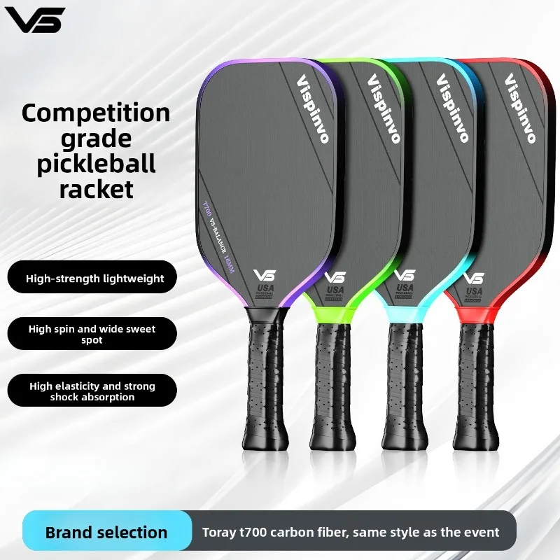 

VISPINVO Dongli T700 Fabric Pattern Carbon Fiber Pick Racquet Board Full Set Honeycomb Core Competition Beat