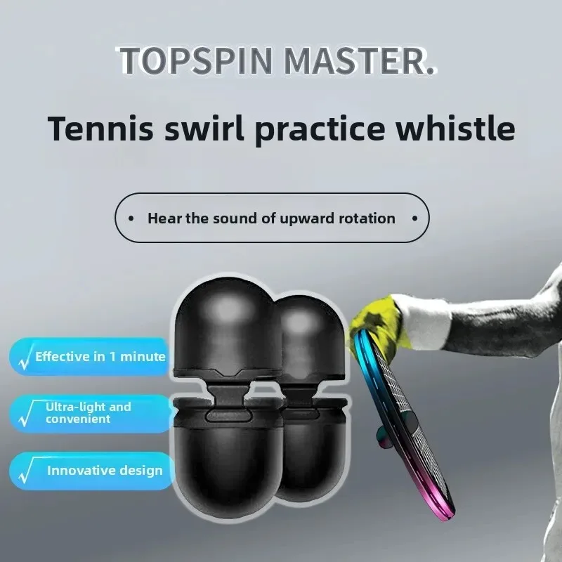Tennis topspin practice whistle, tennis hitting swing trainer, tennis training equipment auxiliary equipment accessories