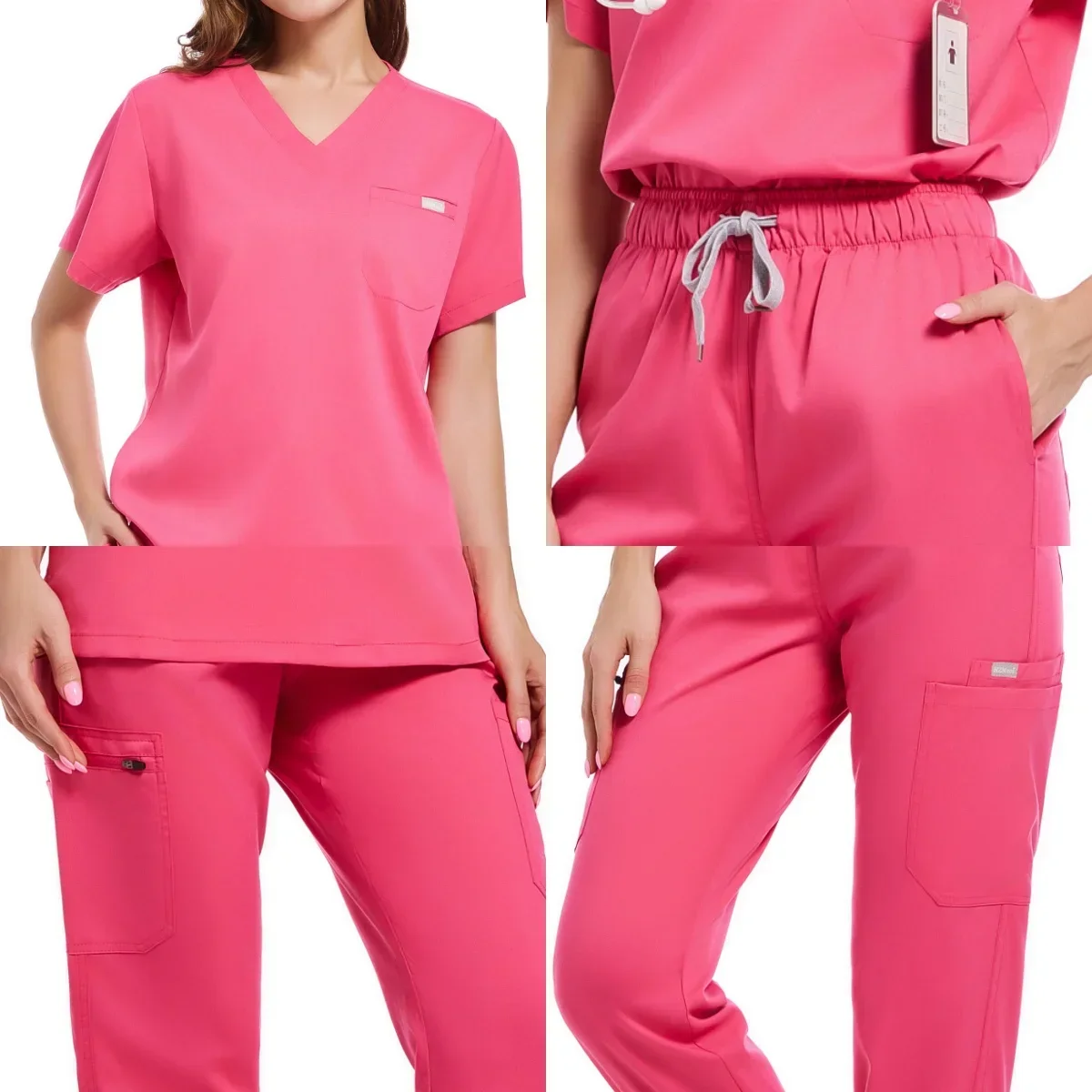 Wholesale Price Doctor Nurse Scrubs Set Medical Uniforms Women Jogger Set Hospital Accessories Operating Room Surgical Workwear