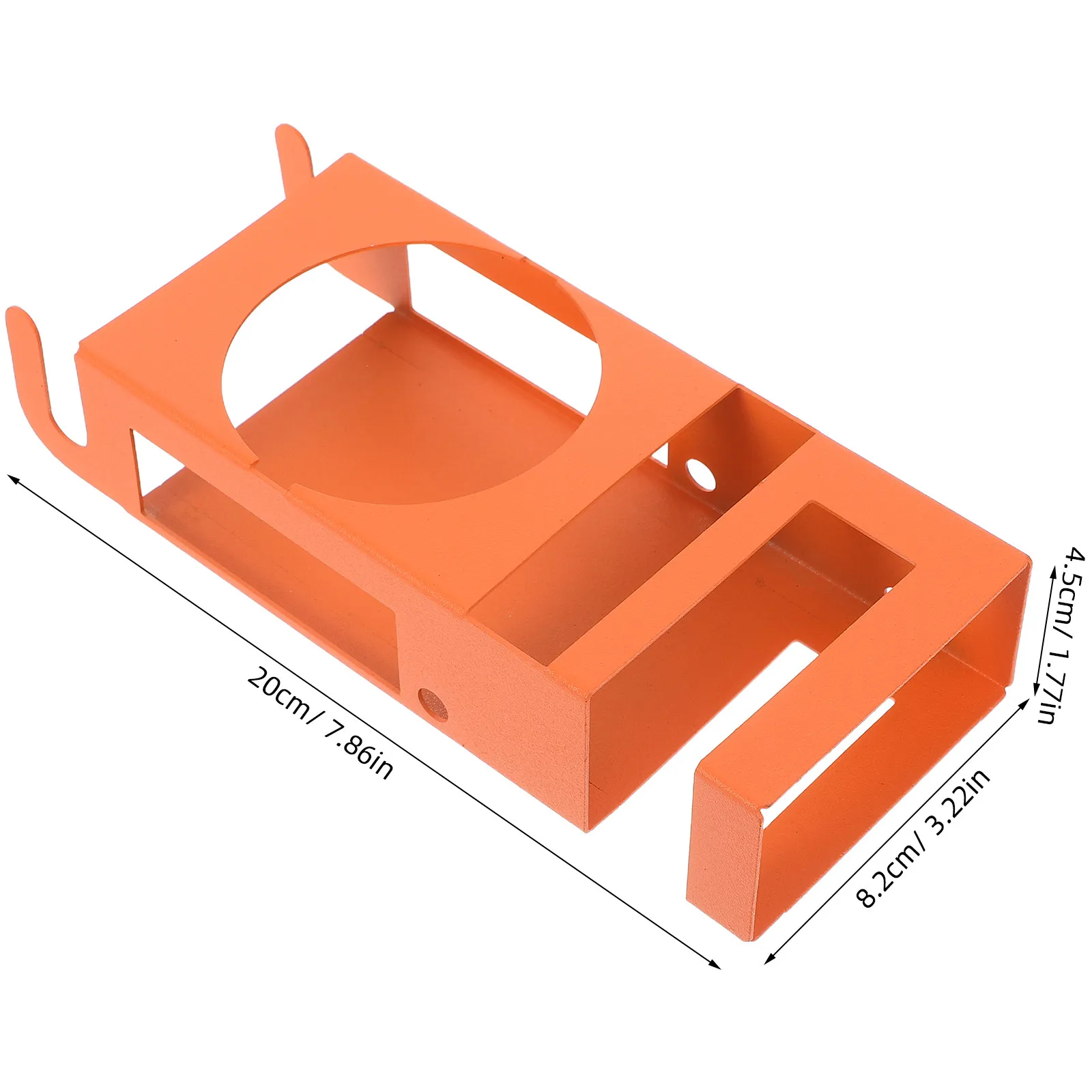 Portable Heavy Duty Metal Outdoor Work Cup Holder Woodworking Accessory Organizer Cell Phone Tray Camp Chair Drink Holder