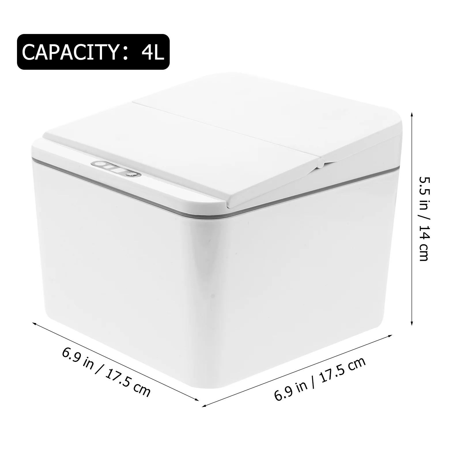 

Electric Trash Can Car Sensor Garbage Container Vehicle Mounted Organizer For Tissue Holder Snack Storage Auto Detection Dustbin