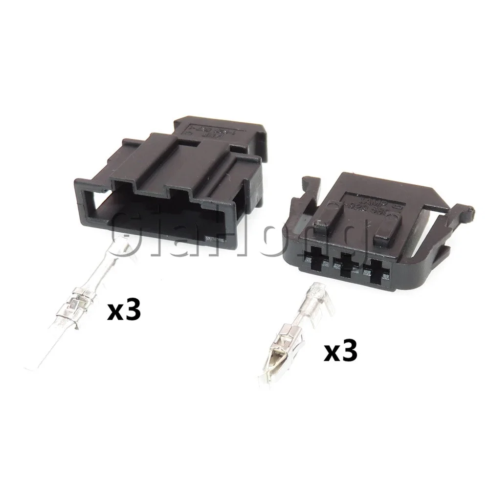 1 Set 3 Ways Auto AC Assembly Parts 191 972 703 191 927 713 For VW Automotive Sensor Socket Auto Unsealed Connector