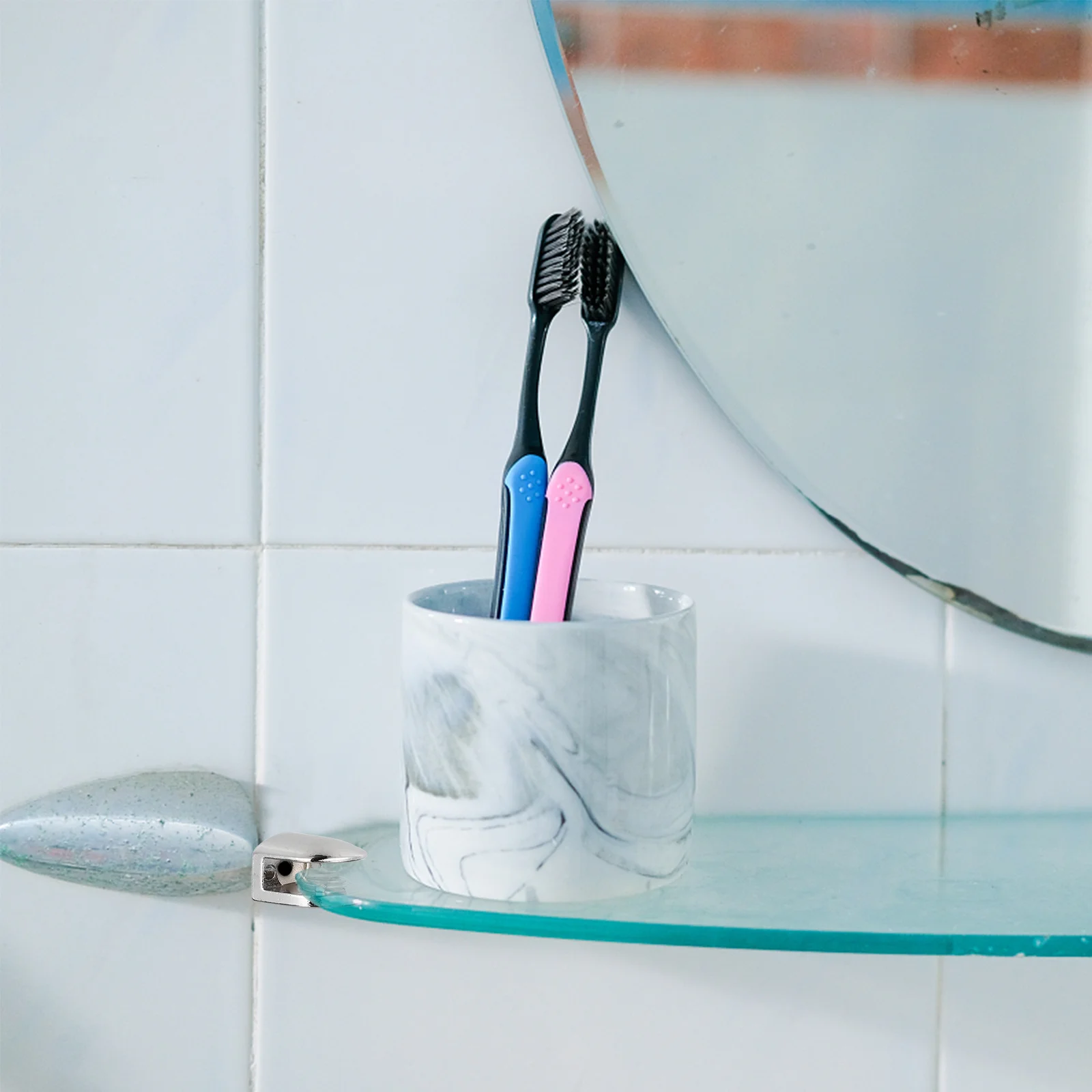 8 шт. зажимы для стекла из цинкового сплава, регулируемые крепежные кронштейны для держателей стеклянных полок 6-8 мм, винный шкаф, дисплей для ванной комнаты