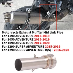 For Super Duke R 1050 1090 1190 1290 ADV Motorcycle Exhaust Modified stainless steel Middle Link Pipe Connection 51mm Muffler