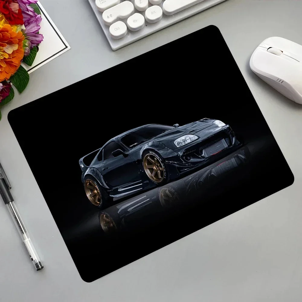 

Cool sports car mousepad Black rubber non-slip durable washable pc accessories for gamers office desk MATS ultra clear printing