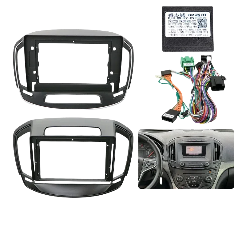 For BUICK Regal Opel Insignia 2014 Car Frame Fascia Adapter Decode Radio Dash Fitting Panel Kit Canbus Box Cable Harness