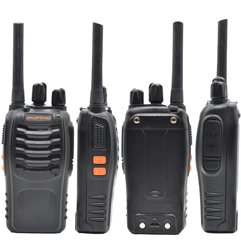 2pcs/pair Baofeng BF-888H Walkie Talkie UHF 400-470MHz 16CH VOX Portable BF888H Long Range Two Way Radio for Hotel Outdoor