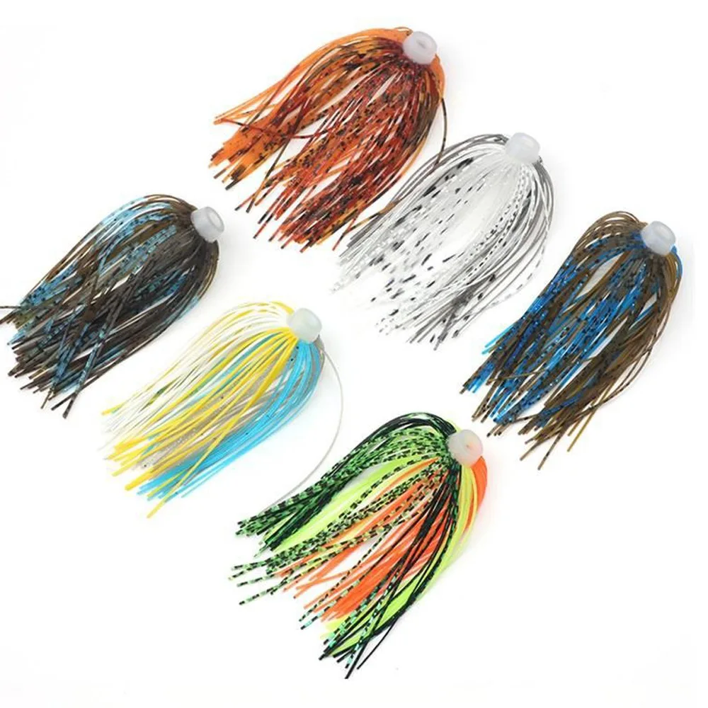 chatter Beard fishing lure 2023 bass jigs Walleye spinner bait Silicone Skirt Flap Buzzbait silicone thread Sea fishing