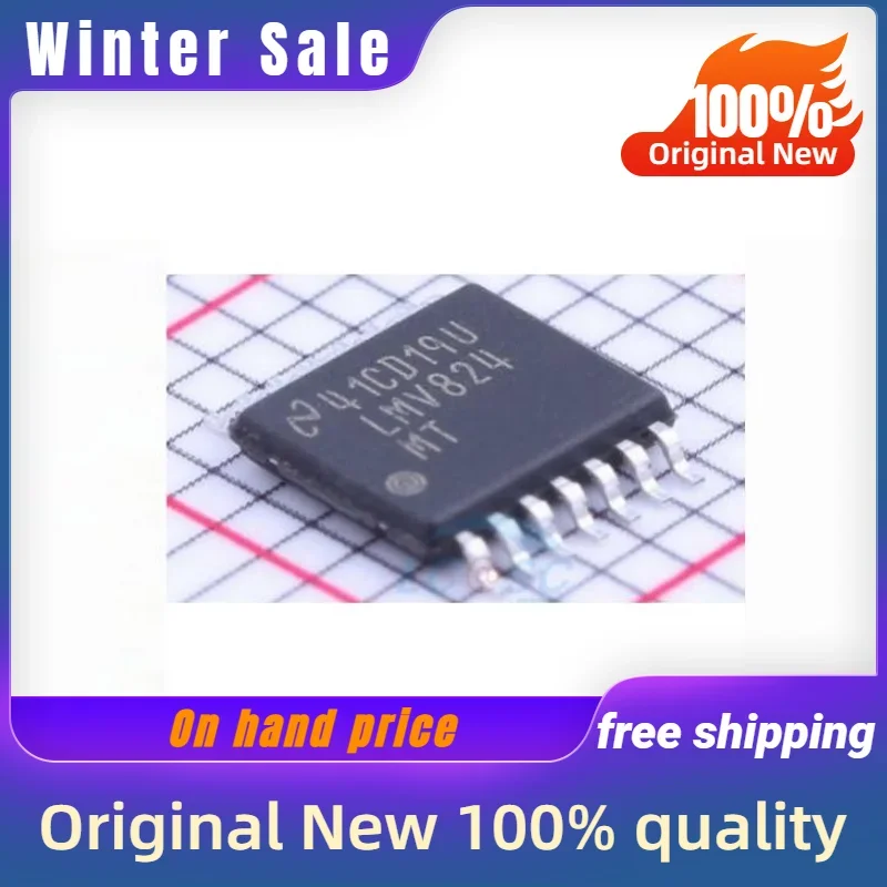 10PCS New original LMV824MTX/NOPB LMV824MT TSSOP-14 quality goods