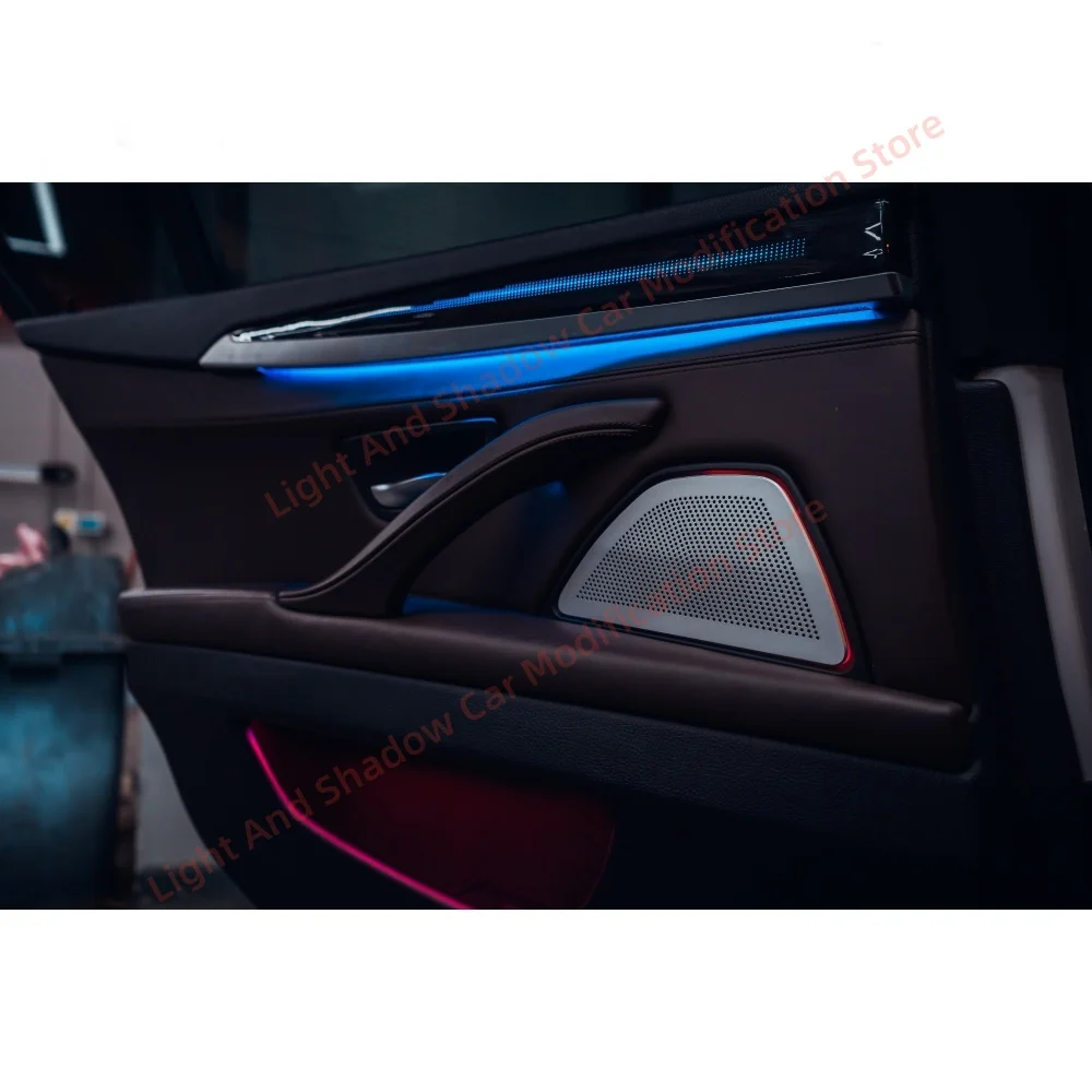لسيارات BMW 5 Series F10 مصباح جو الإضاءة الداخلية للسيارات ترقية اكسسوارات السيارات لوحة غطاء مضيئة الضوء المحيط جديد #2