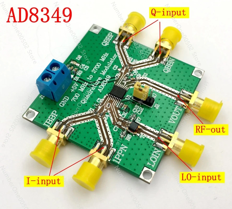 

AD8349 Quadrature Modulation Module 700 MHz To 2.7 GHz I Q Modulator Series Module