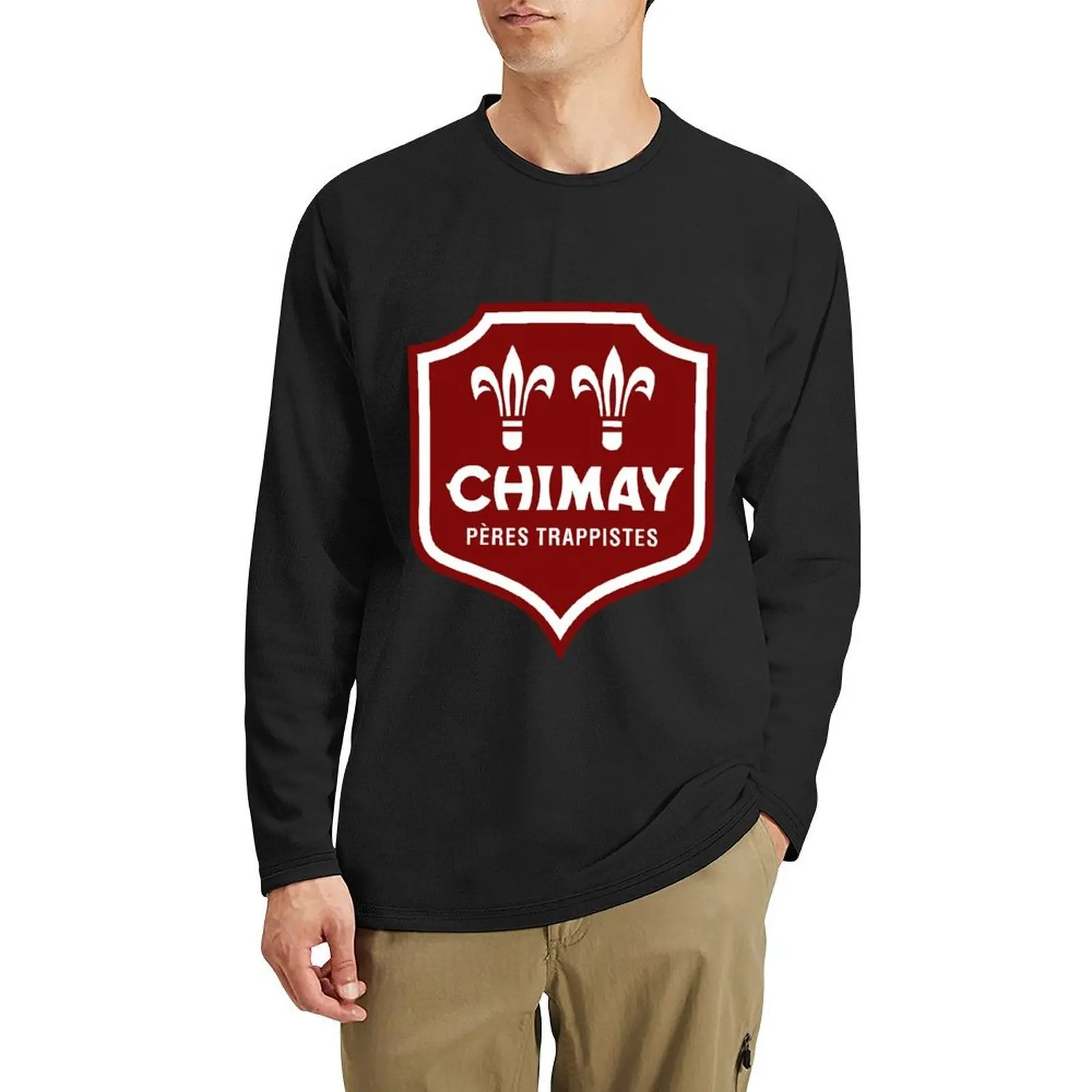 

The best of Belgium Chimay logo brand beer traditional brewery Long T-Shirt man clothes t shirts for men cotton
