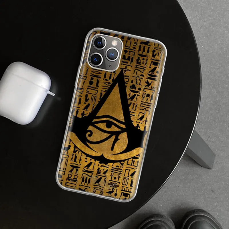 Sacred Eye of Horus Egypt Fresco Phone Case Cover for iPhone 11 12 13 14 15 16 Pro Max Apple X XS XR 7 Plus 8 + Art Customized F