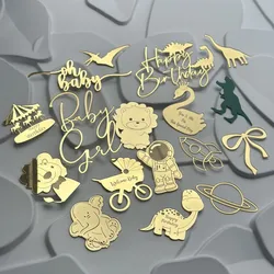 Cake Topper Baby Turning Arrangement Birthday Decoration Party Supplies Cupcake Decorations Boys Girls Baby Shower