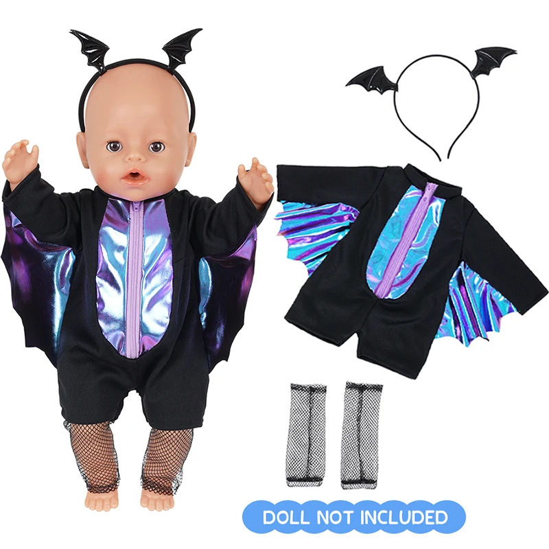 

Подходит для комплектов одежды для кукол 16–18 дюймов (кроме кукол), подарков на Хэллоуин, игр для одевания кукол, праздничных подарков.