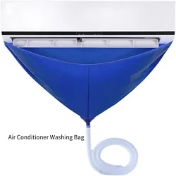 Air Conditioner Water Receiver Cover Blue Cloth Bag Clip Two Meters Guide Pipe