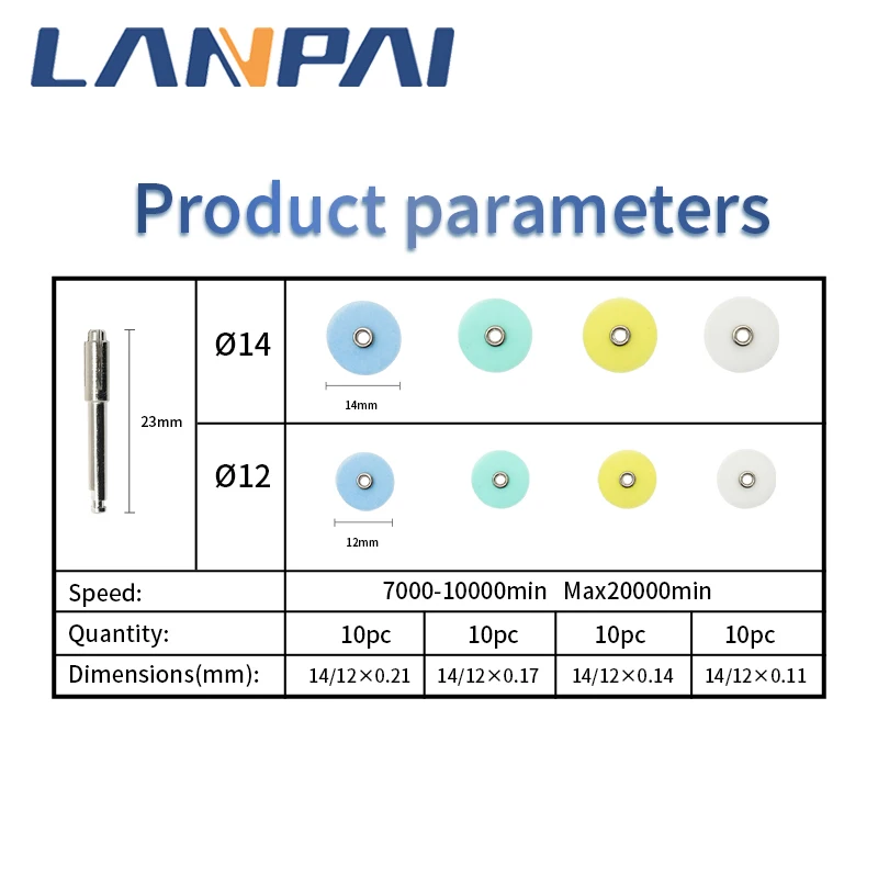 Lanpai Dental Polishing Discs Gross Dentistry Consumables Stripes 40/80pcs Dental Soflex Disc Polisher Dentist Instruments