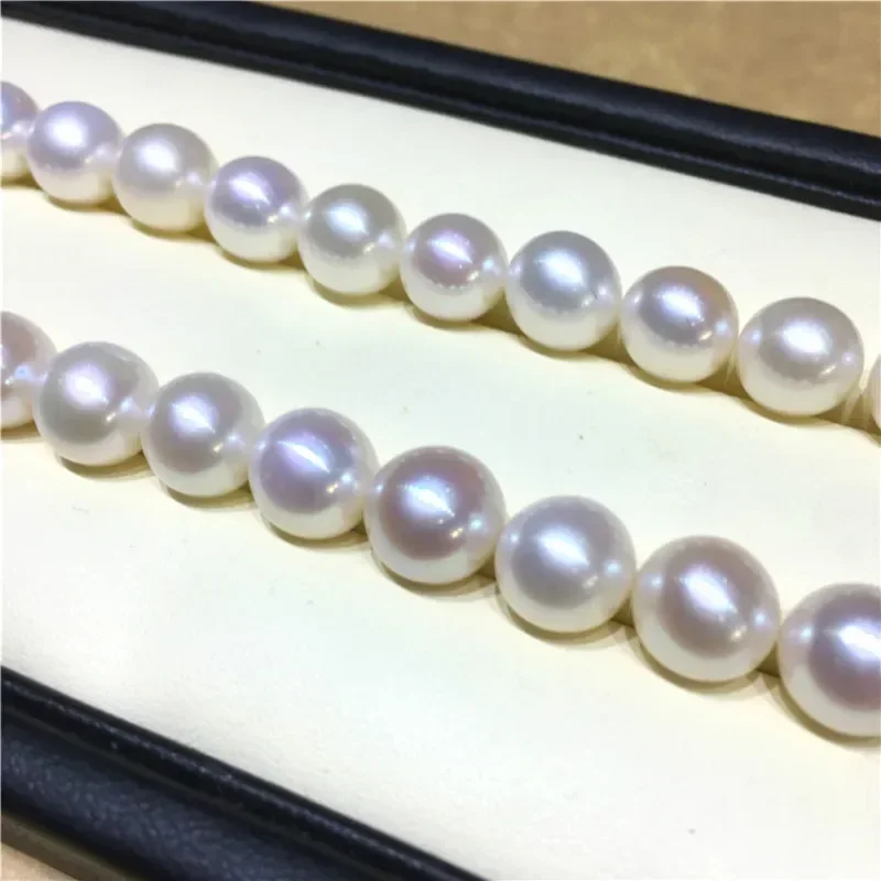 Natural freshwater pearls High quality AAAA grade semi-hole round no beads Beads made DIY necklace Earrings Jewelry accessories