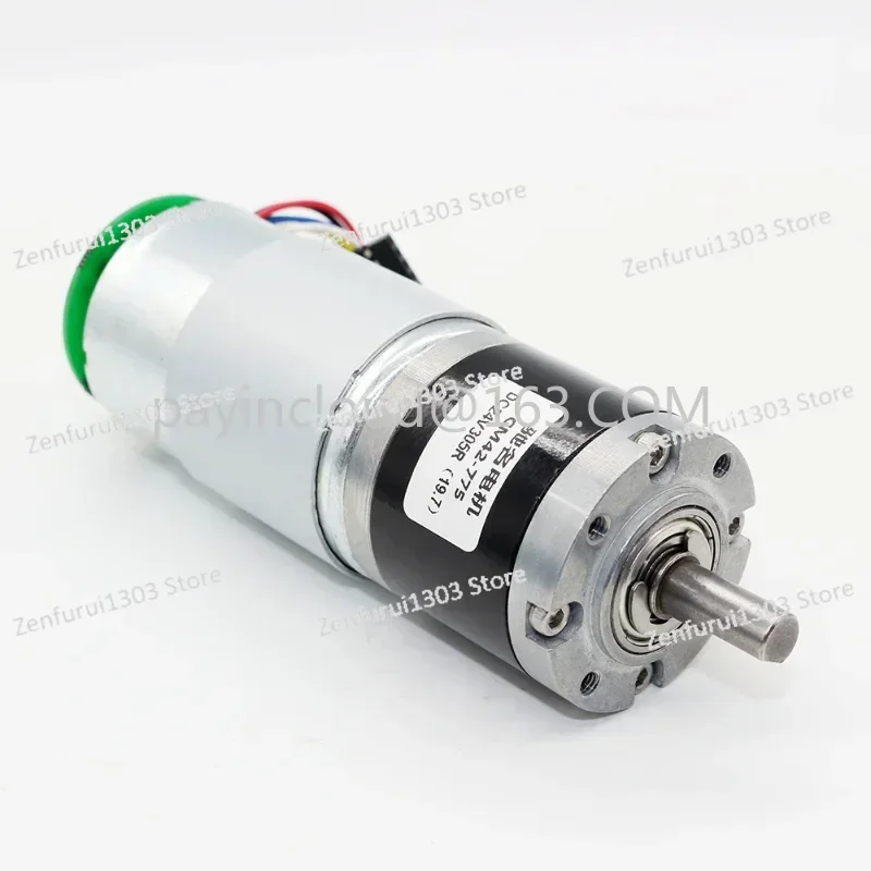 42 DC Planetary Gear Motor Speed Control Motor 775 Transmission Belt Encoder Large Torque Forward and Reverse Multi-Parameter