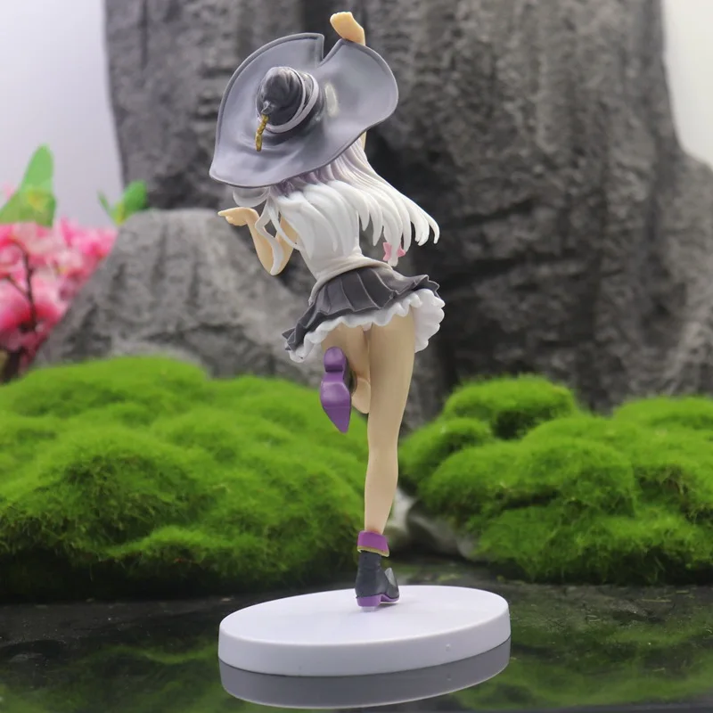 19 CM Anime Il Viaggio di Elaina Figura Ilyina Modello In Piedi Giocattolo Indossare Cappello Collezione Regalo Decorativi Giocattoli IN PVC Hobby Bambole