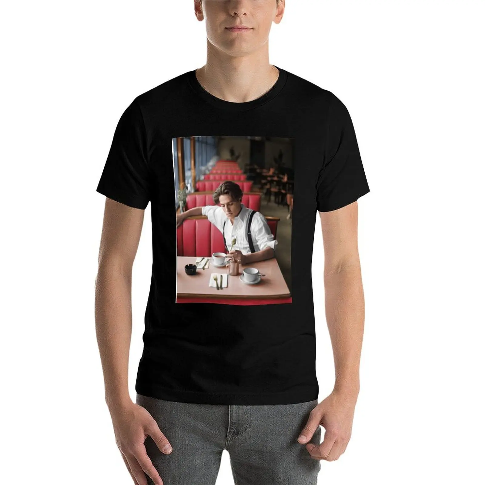 هيو جرانت - تي شيرت ملون تي شيرت مطبوع حسب الطلب تي شيرت رجالي للرجال تي شيرت جرافيك تي شيرت #4