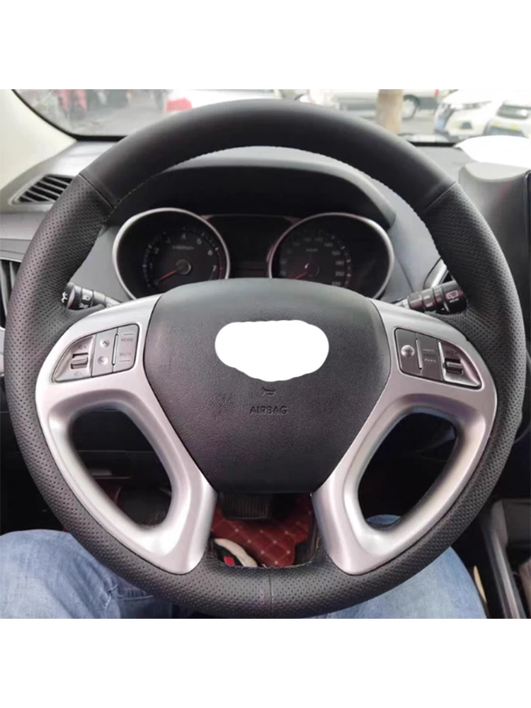 Car Steering Wheel Button Switch Decoration Bezel Cover Trim For Hyundai ix35 2010 2011 2012 2013 2014 2015 Car Styling ABS