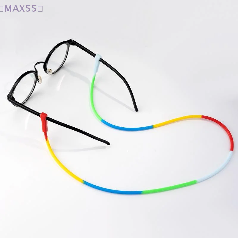 【MAX-55】Silikon-Brillenband für Herren und Damen, wasserdichte Sonnenbrillen-Zubehörkette, Sportbrillen, Seile, Kordelhalter, Lanyards