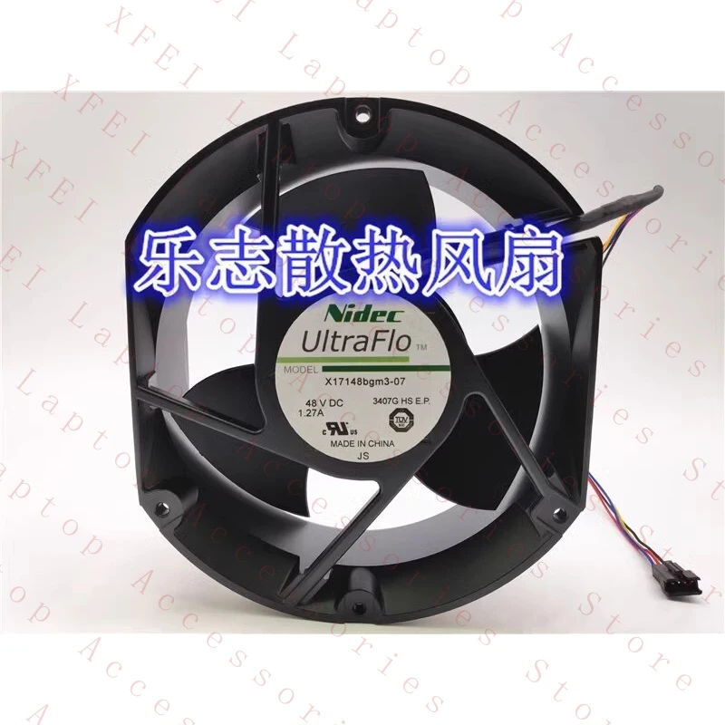 D  FOR Nidec X17148BGM3-07 17251 DC48V 1.27A 4-Pin Inverter Cooling Fan