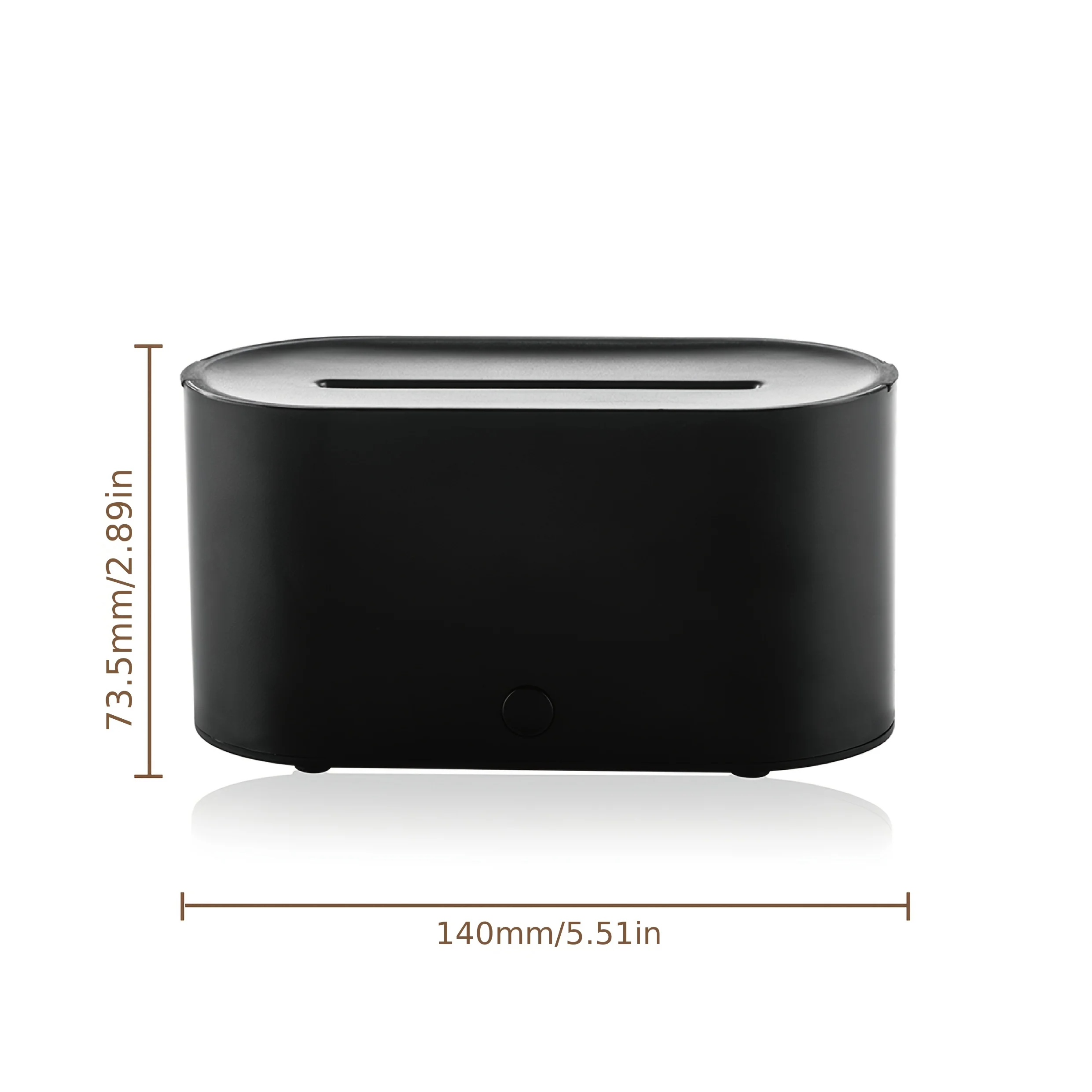 Flame Wood Grain Aroma Diffuser Humidifier Color Light USB Powered For Home Desk Decoration Gifts