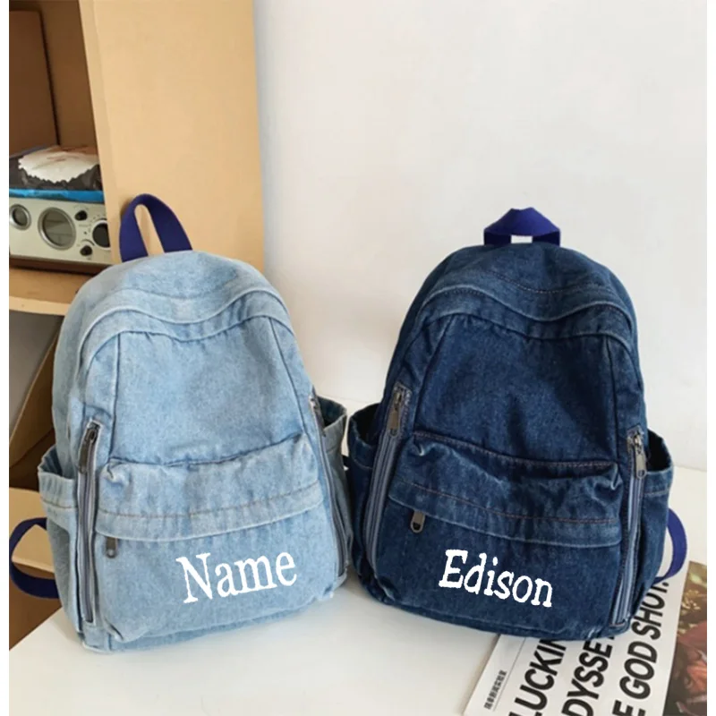 Vintage Cowboy Backpack Customized Name Student Gift Backpack Large Capacity Travel Bag Personalized Computer Bag