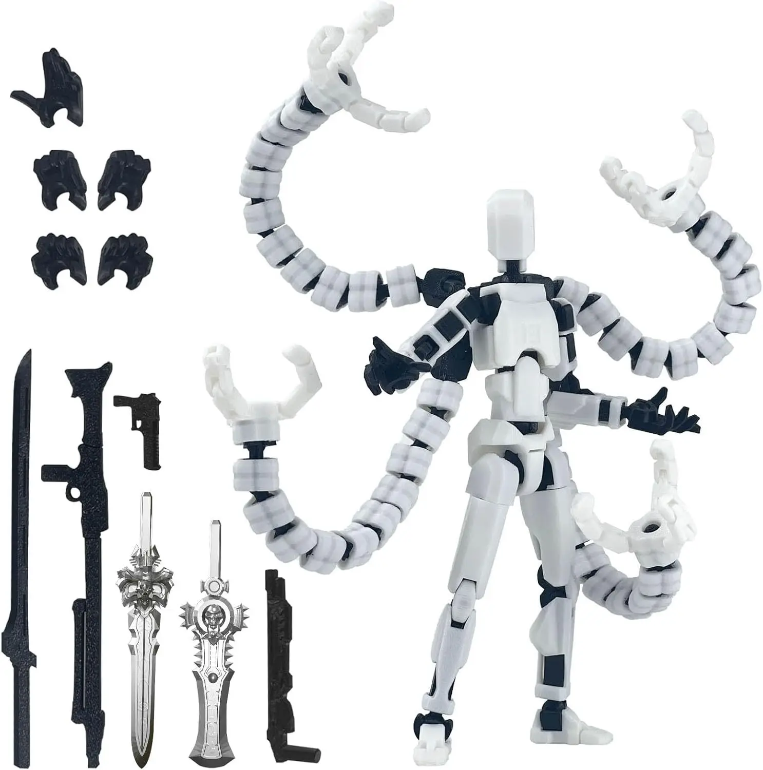 Montagefertige T13 Actionfigur 3D-Gedruckter Mehrfach Gelenkiger Beweglicher Titan 13 Lucky Dummy Nova Roboter Actionfigur für den Schreibtisch – Detail 6