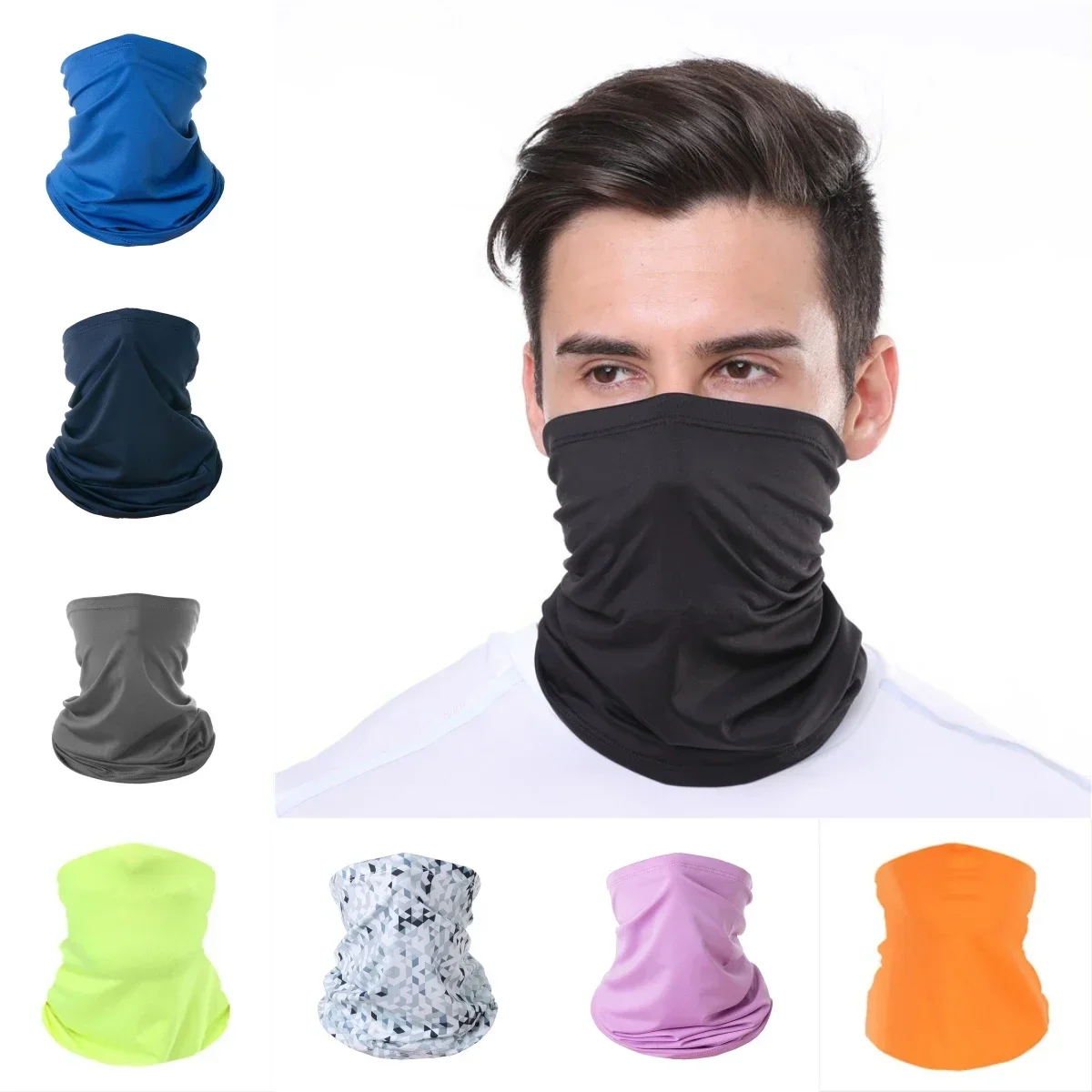 

Уличная альпинистская рыбалка, защита от солнца, дышащая велосипедная маска из ледяного шелка, быстросохнущая легкая комфортная велосипедная маска