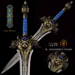 30cm World of Warcraft Game Peripheral Llane Wrynn Lion's Head Sword All Metal Crafts Frostmourne Weapon Model Gifts Ornaments