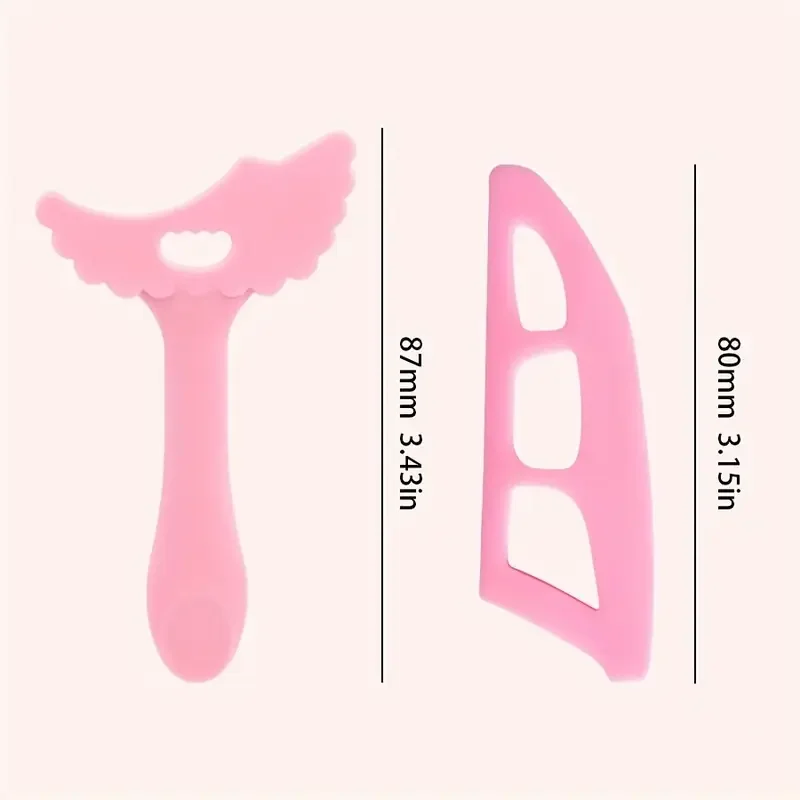 Plantillas de silicona para maquillaje de ojos, puntas de ala, dibujo de Marscara, lápiz labial, ayuda para usar, aplicador de máscara de crema facial, herramienta de maquillaje de belleza, 3 uds.