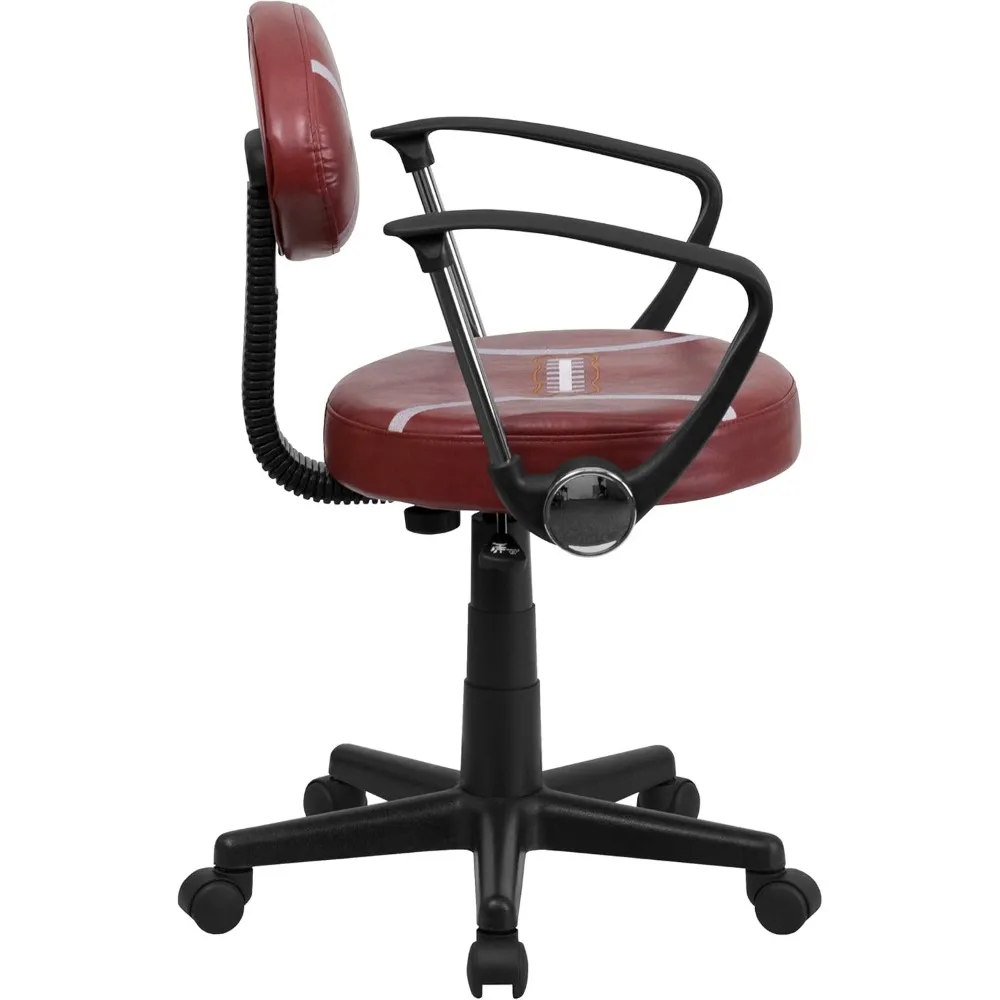 كرسي مكتب مهام دوار لكرة القدم من EMMA + OLIVER بأذرع