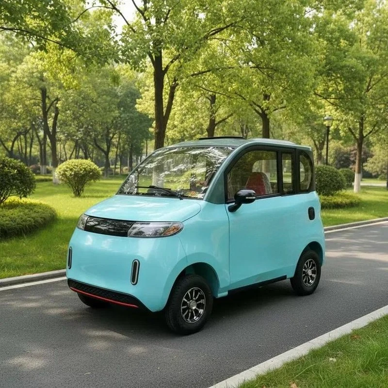 1000W Mini Electric Vehicle 4 Wheel Small Household EV Compact Single Row Car Hot Selling New Energy Auto for Adults