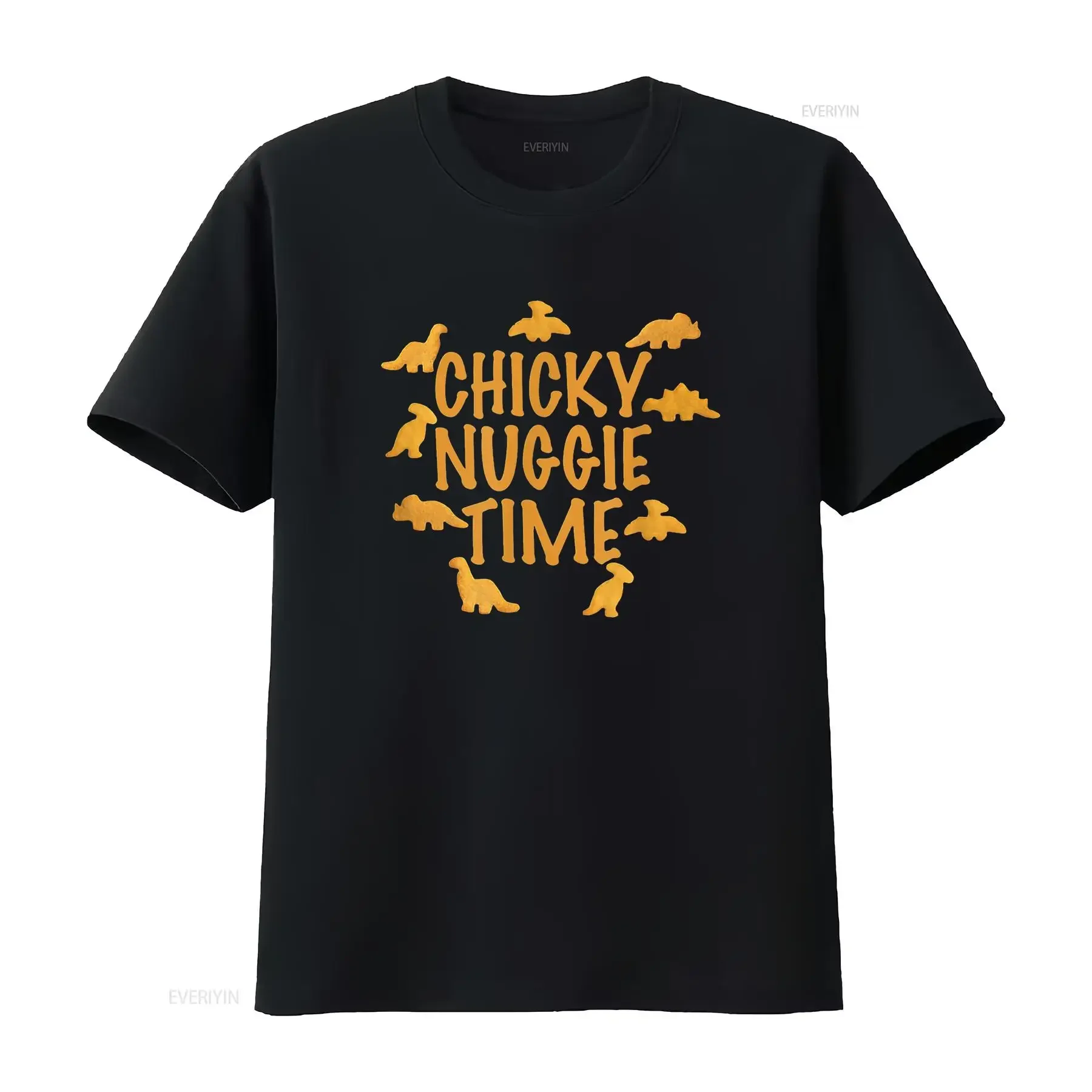 Chicky Nuggie Time Chicken Nugget Fans Women s  Summer Tops T Shirt with Unique Designs vintage Washed Comfortable Slightly