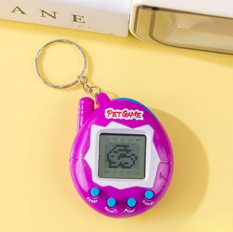 Miniconsole sleutelhanger Tamagotchi Speelgoed in het Russisch Origineel Duits Spaans Pools Elektronische dieren Kid Play Game Boy Pixel Pendan