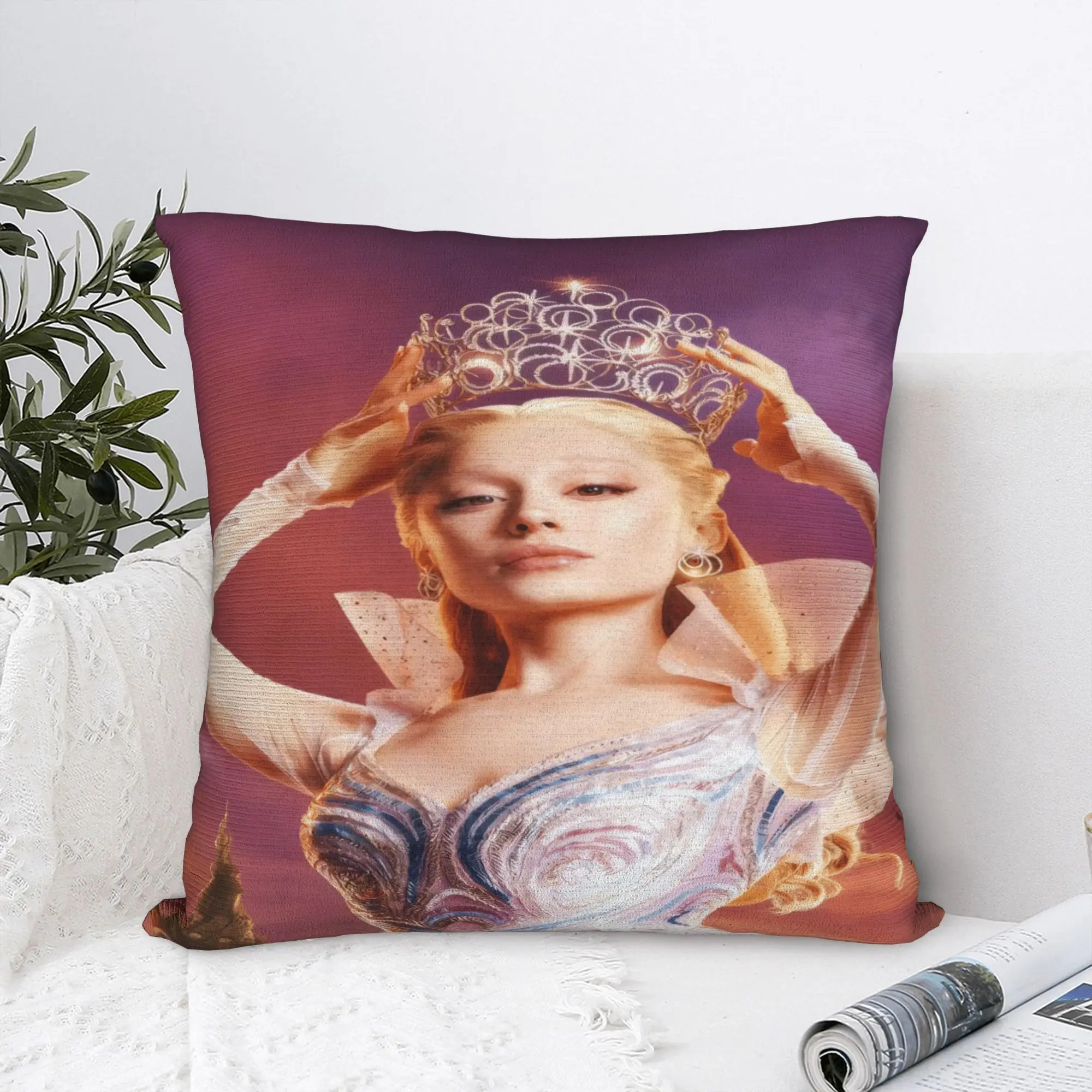W-Wicked 2 Musical Movie Glinda Elphaba Pillow Case  Soft Pillow Cover Fashion Cushion Cover For Office Car Home Decor