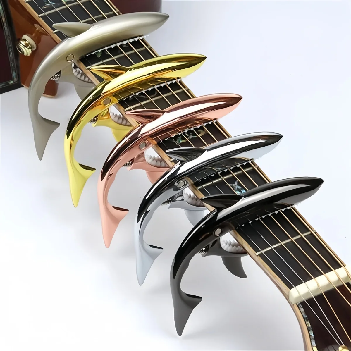 Miwayer Shark Guitar Capo, 5 Colors Available, High Quality Zinc Alloy Quick Change Clamp for Acoustic/Electric/Bass Guitar - view 5
