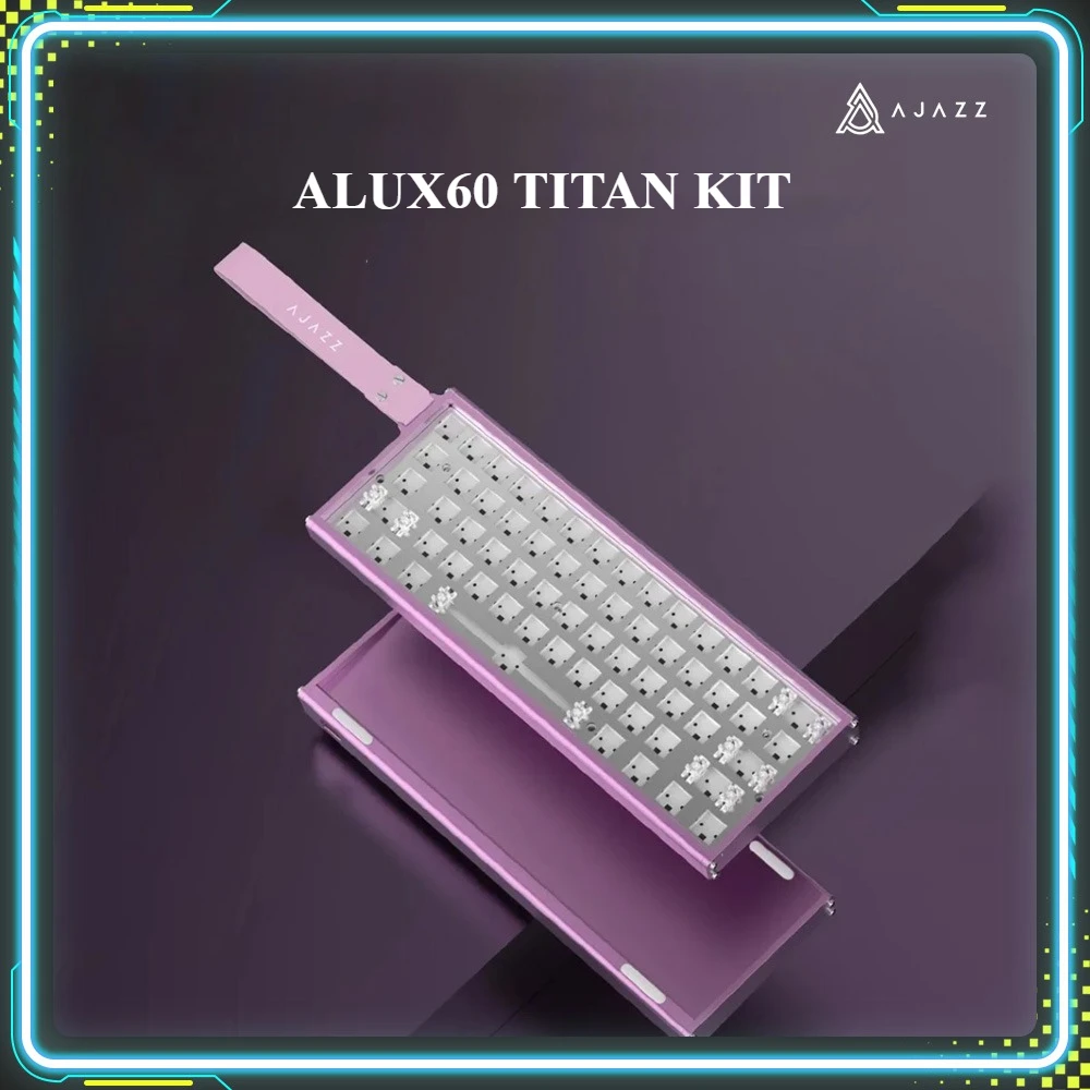 

AJAZZ ALUX60 TITAN GamingKeyboard Kits с возможностью горячей замены из алюминиевого сплава с ЧПУ, индивидуальный комплект проводной механической клавиатуры, ПК, подарки для киберспорта