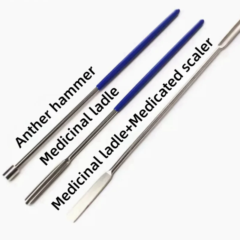 Capsule Filling Spoon Charge Hammer U-shaped Stainless Steel Micro Charge Spoon Scraper 304 Stainless Steel Laboratory Supplies