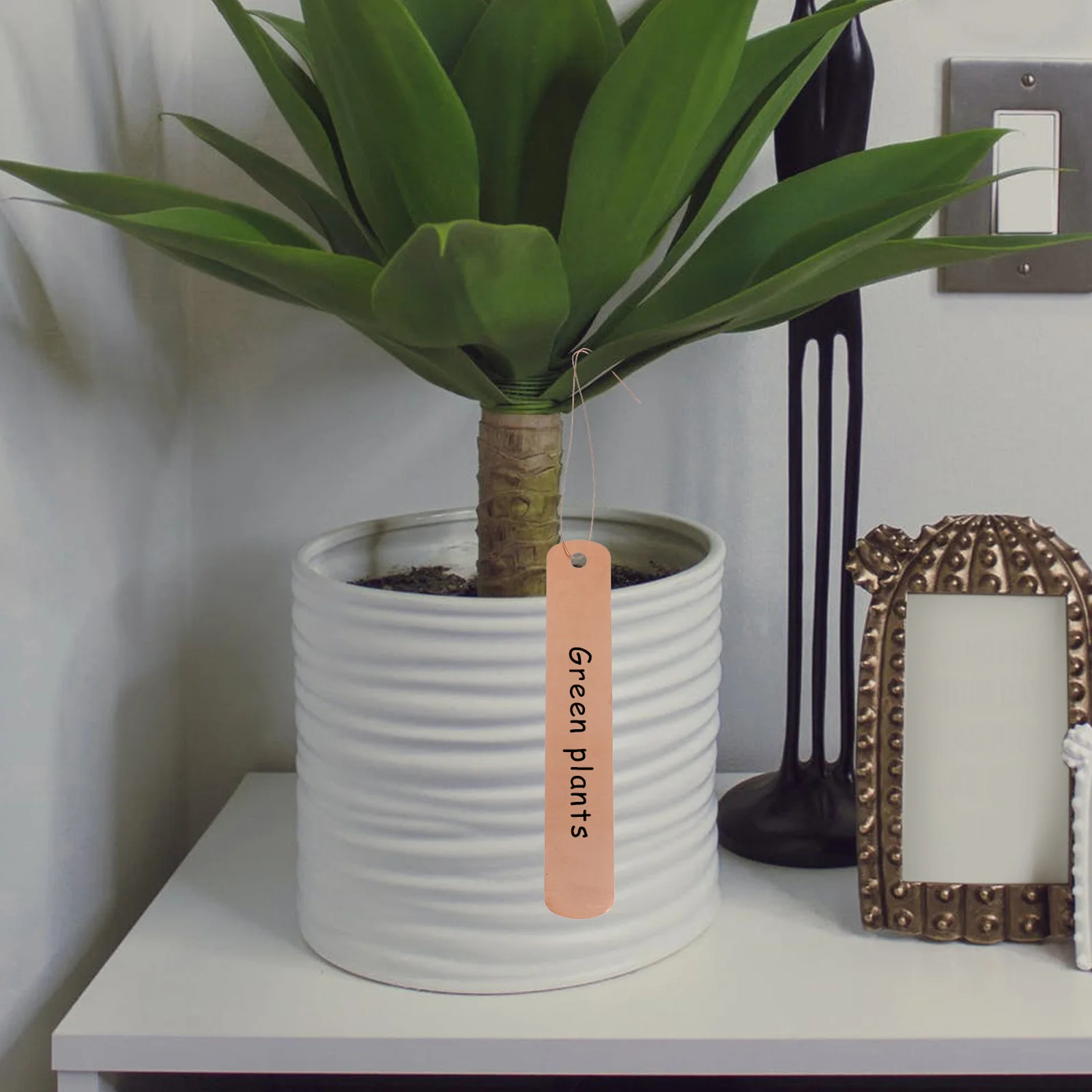 

30 set Copper Plant Labels Garden Flower Label Diy Hanging Tag For Vegetable Flower Greenhouse Use Round Lightweight Sign