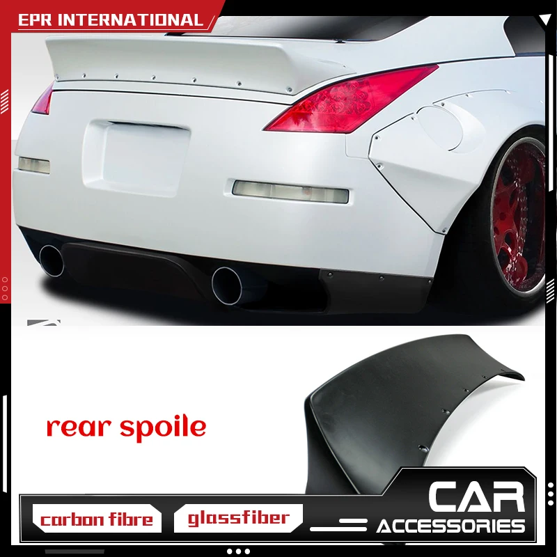 FRP RB2 Wing Lip For Nissan 350Z RB Version2 Fiber Glass Rear Spoiler 350Z Tuning Trim Accessories For 350Z Fiberglass Wing