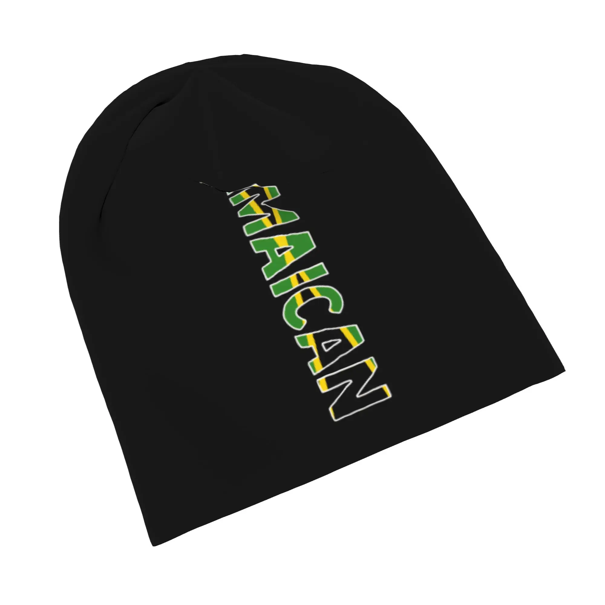 Jamaican Jamaica Flag  Skull Cap Beanie Quick Dry  Running Hat for Men Women