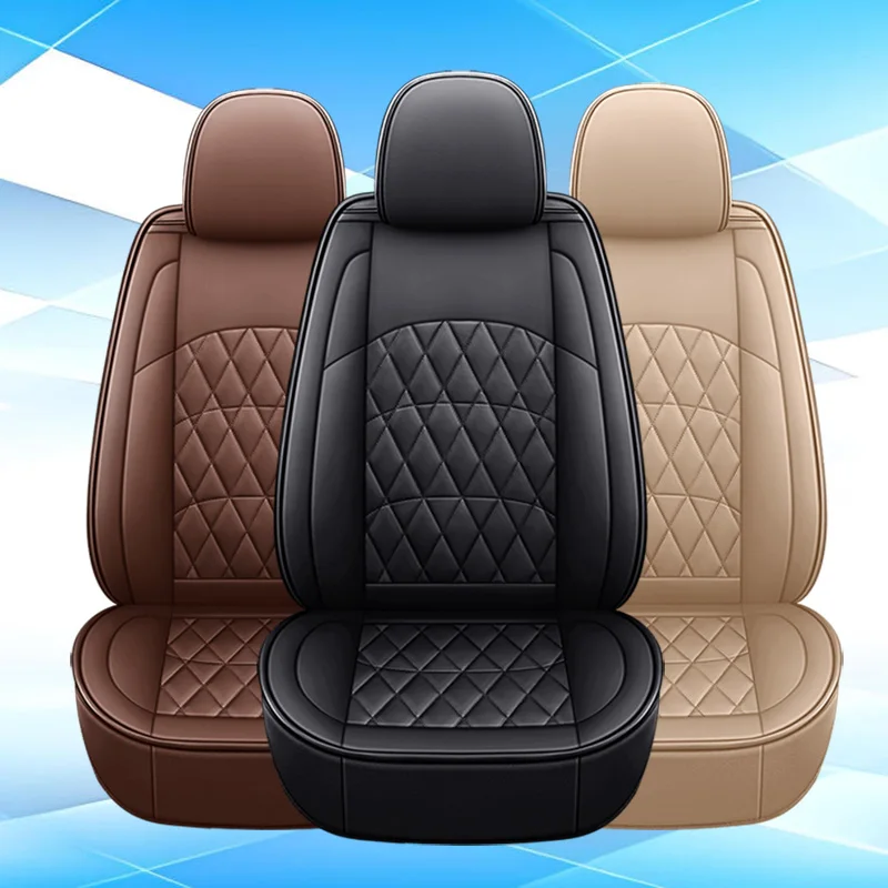 

5-Seat Car Seat Covers Full Set PU Leather Seat Cushion For Most Sedens Trucks SUV For Lexus For Toyota For Ford For Chevrolet