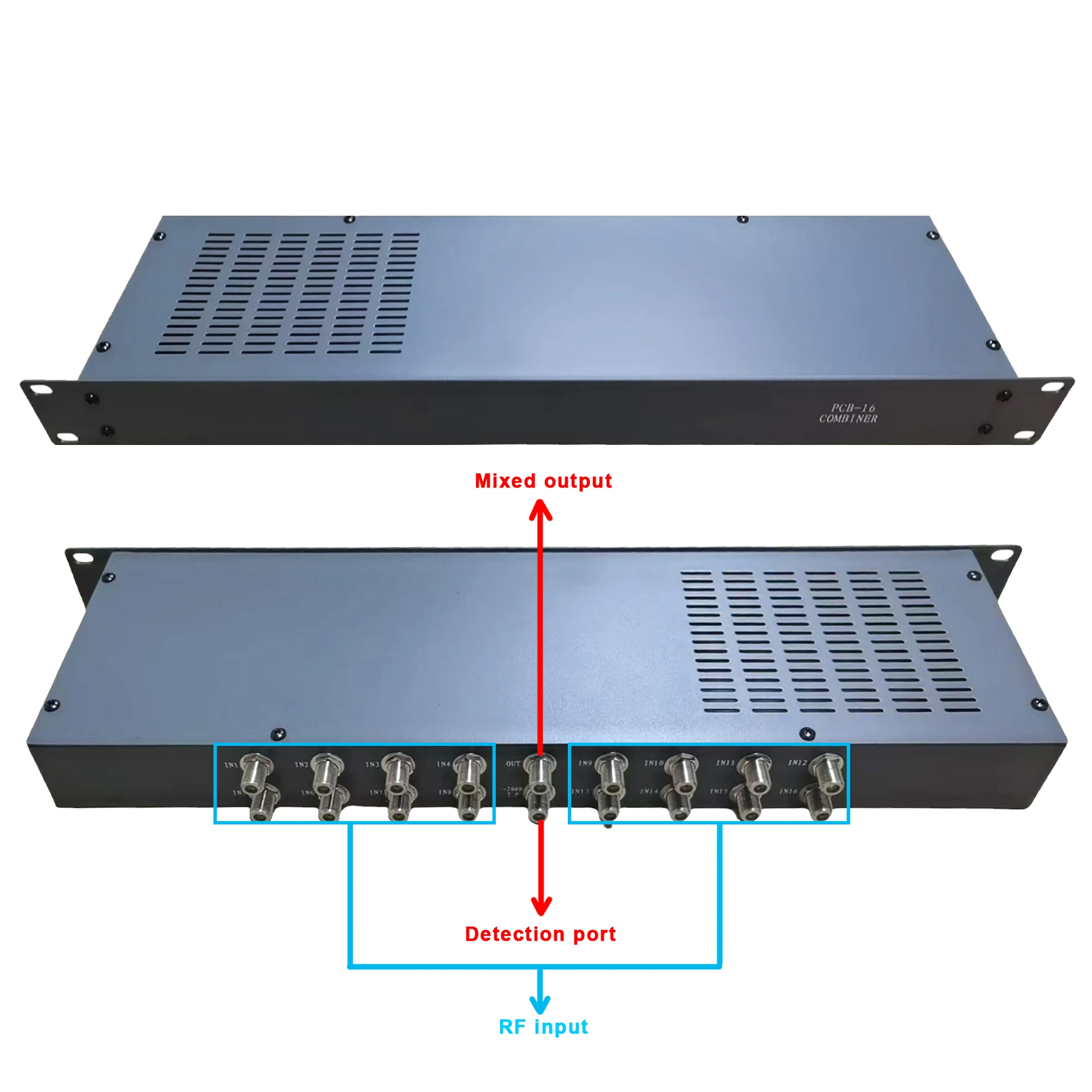 16-Way 24-Way Cable TV Signal Mixer Coaxial RF Digital Analog Closed-Circuit Video Splitter