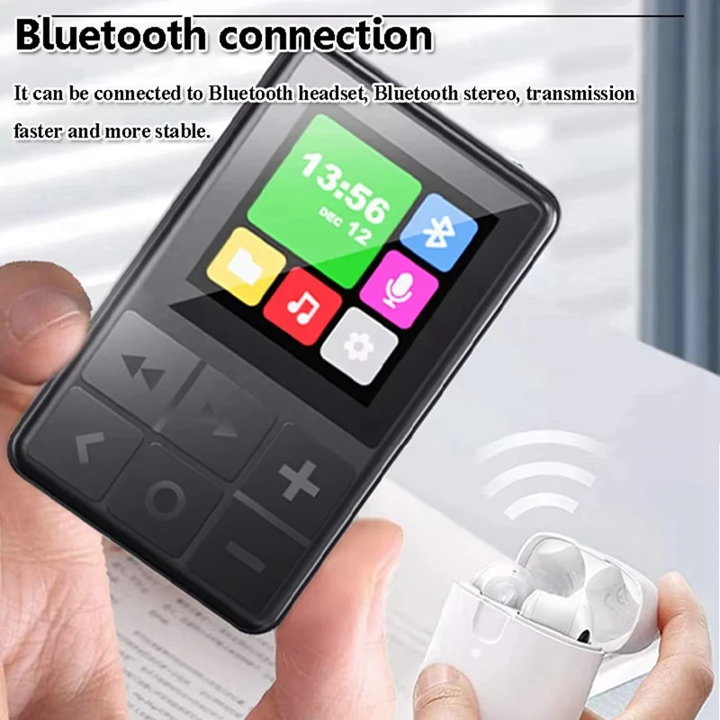 Mini Pocket Hifi MP3 Player TFT Colorful Screen Bluetooth 5.3 Walkman HD Recorder Timed Shutdown TF Card Music Player